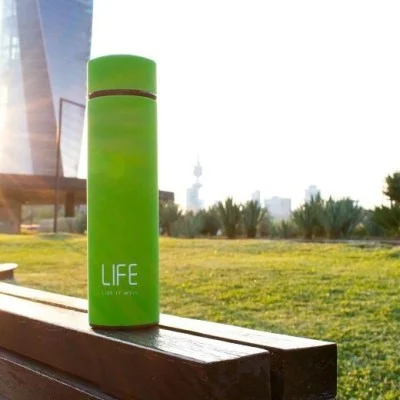 Life Insulated Stainless Steel Water Bottle 500ML - Light Green
